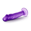 Blush Novelties B Yours Sweet N Small 6-Inch Purple Suction Cup Dildo for Sensual Pleasure