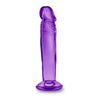 Blush Novelties B Yours Sweet N Small 6-Inch Purple Suction Cup Dildo for Sensual Pleasure