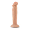 Dr. Skin Dr. Small 6 Inches Realistic Dildo - Model DS-6VB - Vanilla Beige - For Intimate Pleasure and Strap-On Play