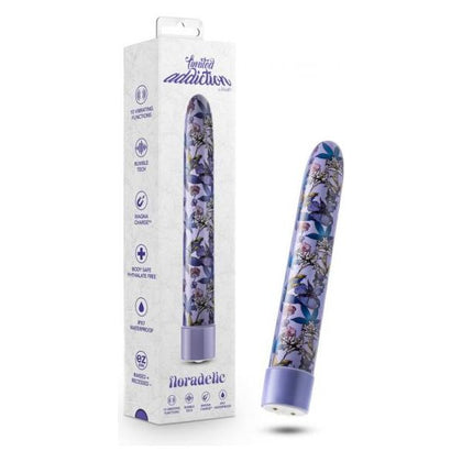 Blush Novelties presents: Limited Addiction Floradelic G-Spot Vibrator Model 7, Purple - for Women - G-Spot and Clitoral Stimulation - Adult Naughty Store