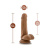 Dr. Skin Dr. Jeffrey 6.5in Dildo with Balls - The Ultimate Realistic Pleasure Experience for Medium Skin Tones