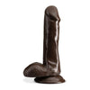 Blush Novelties Dr. Skin Plus 6in Poseable Dildo - Model DS-6PCB - Chocolate Brown - Realistic Pleasure Toy for All Genders
