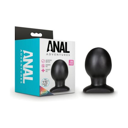 Blush Novelties Anal Adventures Orb Plug Black - Model AAOB-001 - Unisex Anal Pleasure Toy
