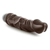 Introducing the Sensational Mr. Skin Vibe 6 8.75 inches Chocolate Brown Realistic Vibrating Dildo - The Ultimate Pleasure Companion for Unforgettable Moments of Intimacy!