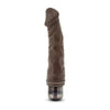 Introducing the Sensational Mr. Skin Vibe 6 8.75 inches Chocolate Brown Realistic Vibrating Dildo - The Ultimate Pleasure Companion for Unforgettable Moments of Intimacy!