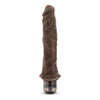 Blush Novelties Mr. Skin Vibe 8 9.75 inches Chocolate Brown Realistic Vibrating Dildo for Intense Pleasure