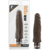 Blush Novelties Mr. Skin Vibe 14 Chocolate Brown Realistic Vibrating Dildo - Pleasure Delivered with Power and Realism