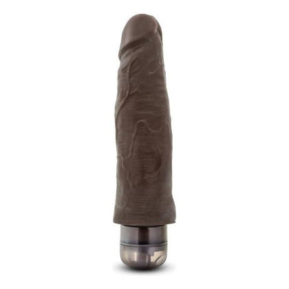 Blush Novelties Mr. Skin Vibe 14 Chocolate Brown Realistic Vibrating Dildo - Pleasure Delivered with Power and Realism