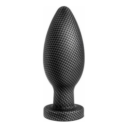 Spark Silicone Plug Medium Black - Premium Anal Pleasure Device for Men and Women, Model SP-1001, Carbon Fiber Design - Adult Naughty Store