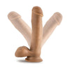 Dr. Skin Dr. Mark 7in Dildo with Balls - Realistic Medium Skin Tone Pleasure Toy for All Genders - Model Number: DS-DM7-TAN - Adult Naughty Store