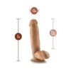 Dr. Skin Dr. Mark 7in Dildo with Balls - Realistic Medium Skin Tone Pleasure Toy for All Genders - Model Number: DS-DM7-TAN - Adult Naughty Store