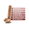 Dr. Skin Dr. Mark 7in Dildo with Balls - Realistic Medium Skin Tone Pleasure Toy for All Genders - Model Number: DS-DM7-TAN