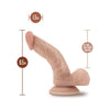 Dr. Skin Dr. Stephen Realistic 6.5-Inch Dildo with Balls - Beige Light Skin Tone - Ultimate Pleasure for Both Genders - Adult Naughty Store