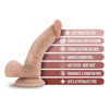 Dr. Skin Dr. Stephen Realistic 6.5-Inch Dildo with Balls - Beige Light Skin Tone - Ultimate Pleasure for Both Genders - Adult Naughty Store