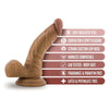 Dr. Skin - Dr. Stephen 6.5in Realistic Dildo with Balls - Medium Skin Tone - Adult Naughty Store