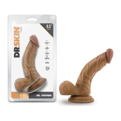 Dr. Skin - Dr. Stephen 6.5in Realistic Dildo with Balls - Medium Skin Tone - Adult Naughty Store