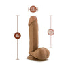 Dr. Skin Dr. William 8in Dildo with Balls - Realistic Medium Skin Tone Pleasure Toy - Adult Naughty Store