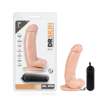 Dr. Skin Dr. Spin 7in Gyrating Realistic Dildo Vanilla