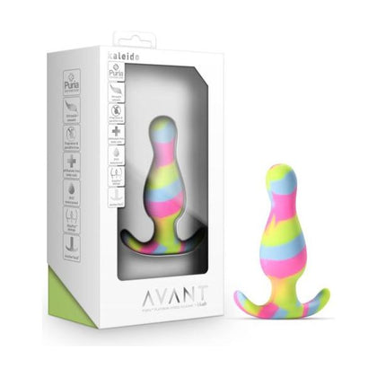 Avant Kaleido Lime Butt Plug - Model KP-2022: Unleash Sensational Pleasure with this Vibrant Silicone Anal Toy for Couples - Adult Naughty Store