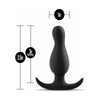 Blush Novelties Anal Adventures Platinum Curve Plug Black - Model APB-001: Prostate Pleasure for All Genders