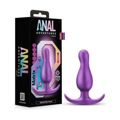 Blush Novelties Anal Adventures Matrix Quantum Plug - Model QP-2023 - Unisex P-Spot Pleasure - Galactic Purple - Adult Naughty Store