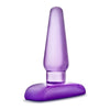 B Yours Eclipse Pleaser Small Purple Butt Plug - Model ECL-001 - Unisex Anal Pleasure - Vibrant Purple Color - Adult Naughty Store