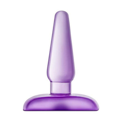 B Yours Eclipse Pleaser Small Purple Butt Plug - Model ECL-001 - Unisex Anal Pleasure - Vibrant Purple Color - Adult Naughty Store