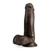 Dr. Skin Plus 7in Poseable Girthy Dildo Chocolate Brown - Model DS-7PGD-CB - For Realistic Pleasure and Versatile Play