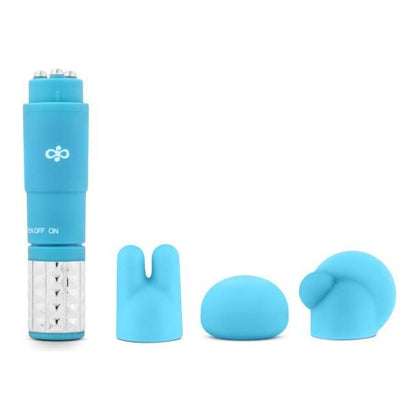 Introducing the Luxe PleasureRevive Massage Kit Blue - The Ultimate 3-in-1 Silicone Massage Experience for All Genders, Targeting Precise Pleasure Points