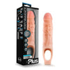 Performance Plus 9 Inches Silicone Cock Sheath Penis Extender - The Ultimate Enhancer for Length and Girth - Model P9X - Male Pleasure - Beige - Adult Naughty Store