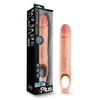 Blush Novelties Performance Plus 10-Inch Silicone Cock Sheath Extender - Model PPEX10 - Male Penis Enlarger Sleeve for Enhanced Pleasure - Beige - Adult Naughty Store