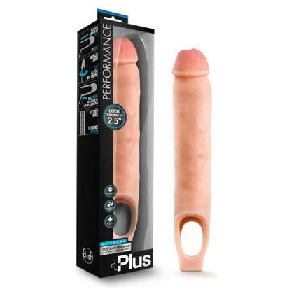 Performance Plus 11.5in Silicone Cock Sheath Penis Extender Vanilla - Adult Naughty Store