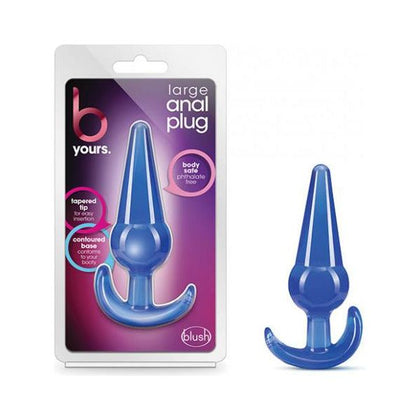 Blush Novelties B Yours Large Anal Plug - Model BAP-5001 - Unisex - Anal Pleasure - Blue