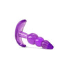 Blush Novelties B Yours Triple Bead Anal Plug Purple - Model TBP-01 - Unisex Anal Pleasure Toy