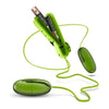 B Yours Double Pop Eggs Lime Green Vibrating Bullet - Model DP-EG-001 - Unisex Pleasure Toy for Dual Stimulation