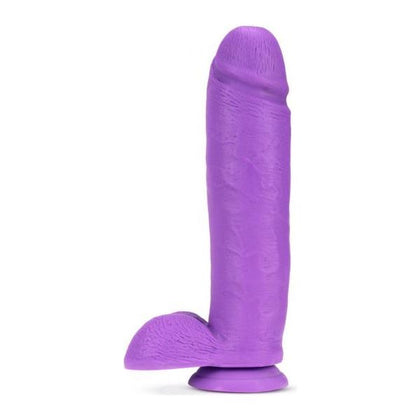 Blush Novelties Neo Elite 10in Dual Density Cock with Balls - Model NE-10DP - Purple - Realistic Dildo for Intense Pleasure