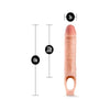 Blush Novelties Performance 10-Inch Cock Sheath Penis Extender - Model XJ-5000 - Male - Enhances Length and Girth - Beige - Adult Naughty Store