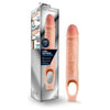 Blush Novelties Performance 10-Inch Cock Sheath Penis Extender - Model XJ-5000 - Male - Enhances Length and Girth - Beige - Adult Naughty Store