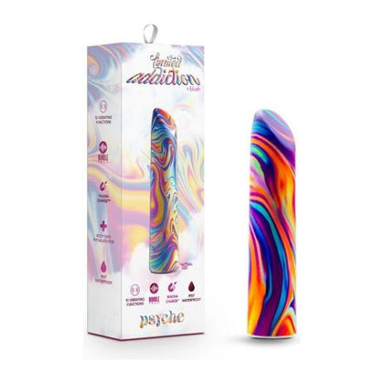 Blush Novelties Limited Addiction Psyche Power Vibe Rainbow - Rechargeable Vibrator for Women, Multi-colored - Adult Naughty Store