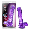 B Yours Basic 8 Purple Realistic Dildo - Model BYD-8P - Unisex Pleasure Toy for Lifelike Sensations - Adult Naughty Store