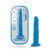 Blush Novelties Neo 7.5 Inches Dual Density Neon Blue Realistic Dildo - Model NX-750B - Unisex Pleasure Toy for Sensational Stimulation - Adult Naughty Store