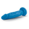 Blush Novelties Neo 7.5 Inches Dual Density Neon Blue Realistic Dildo - Model NX-750B - Unisex Pleasure Toy for Sensational Stimulation - Adult Naughty Store