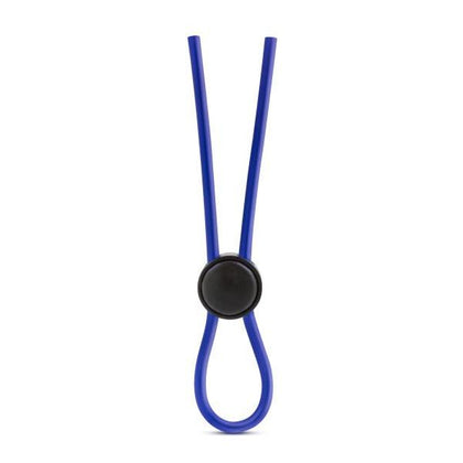 Stay Hard Silicone Loop Cock Ring Blue - The Ultimate Adjustable Pleasure Enhancer for Men - Adult Naughty Store