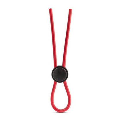Stay Hard Silicone Loop Cock Ring Red - The Ultimate Adjustable Performance Enhancer for Men