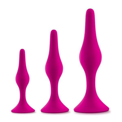 Blush Novelties Luxe Beginner Plug Kit Anal Trainer - Model LBP-001 - Unisex - Pleasure for All - Pink