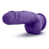 Blush Novelties Au Naturel Bold Beefy 7-Inch Purple Realistic Dildo - Model BN-0098 - For Men and Women - Intense Pleasure for Anal and Vaginal Stimulation