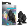 Blush Novelties Anal Adventures Platinum Silicone Anal Stout Plug Kit Black - Adult Naughty Store