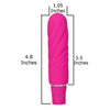 Blush Novelties Nimbus Mini Vibe Fuchsia Pink - Sensual Silicone Vibrator for Women - 10 Vibration Functions - Waterproof - Model Number: NMV-FP - Adult Naughty Store