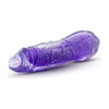 Blush Novelties Glow Dicks Molly Glitter Vibrator Purple - Powerful Multi-Speed Light-Up Realistic Dildo for Female Pleasure - Adult Naughty Store