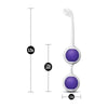 Blush Novelties Wellness Kegel Training Kit - Purple: The Ultimate Personalized Pelvic Strengthening System for Enhanced Pleasure and Control